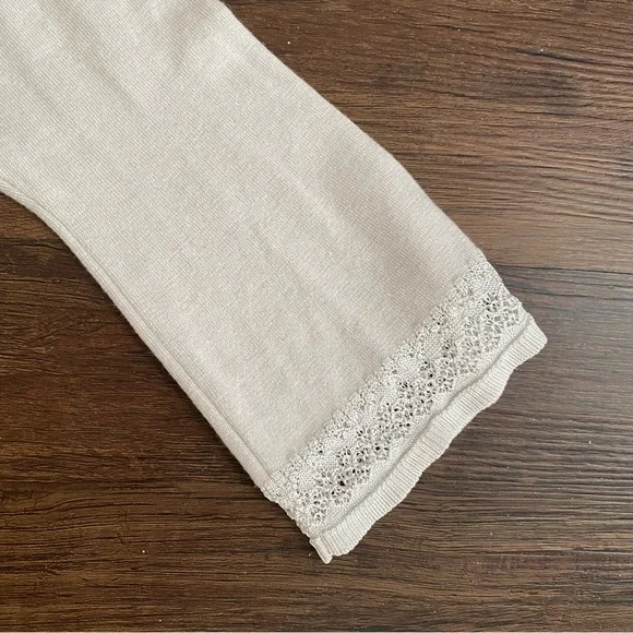 White House Black Market Rhinestone Lace Sweater Large - Picture 9 of 16